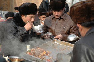 Friday after prayer: Hungry men