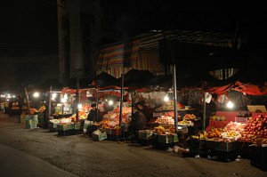 The night market in Kuqa
