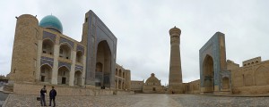 Mir-i Arab medressa and Kalon minaret and mosque
