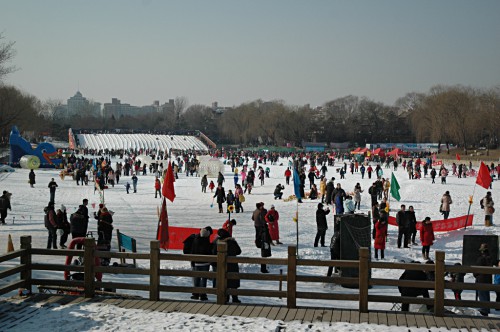 Enjoying Taoranting Park in southern Beijing
