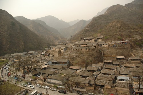 The mountain village of  å·åºoä¸< 80km west of Beijing