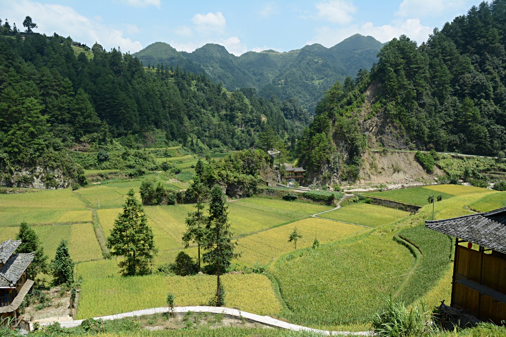 Typische Landschaft in Guizhou