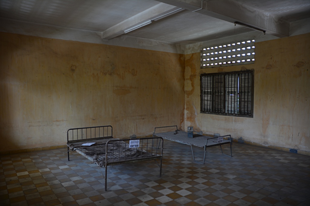 Interrogation and torture cell at Tuol Sleng prison