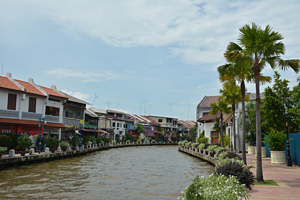 The beautiful banks of Malacca river